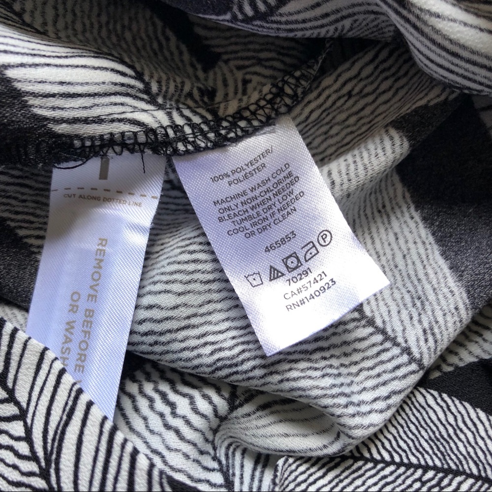 Loft Leaf Patterned Wrap Top Romper - image 7